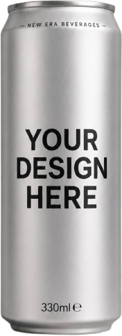Custom-branded New Era aluminium can - your design here